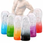 Vacuum  Cup for Men Soft Pussy Sex Toys Adult Endurance Exercise Male Masturbator Cup Sex Products Transparent Vagina