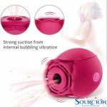 Rose Tongue Lick Sucking Vibrator For Women Intimate Goods Nipple Sucker Oral Licking G-Spot Clitoris Stimulation Adult sex Toys