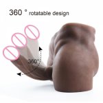 3D Torso Sexdoll with Male Big Penis Huge Dildo Sexy Ass Lifelike Pussy Anal Sex Toys for Women Lesbian Men Gay 18 Adult Product