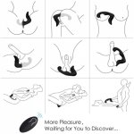 Wireless Remote Control Prostate Massager USB Charging Anal Plugs Vibrator Sex Toys for Men/Women Gay Couple Products
