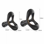 Silicone Dildo Ring Ultra Soft Rings Enhancing Time Delay Adult Masturbating Sex Toy for Men Couple