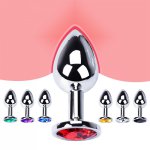 Sex Vibrator Metal Anal Toys For Women Adult Sex Products Men Butt Plug Stainles Steel Anal Plug Sex-toy Anal DildoToys 8 Color