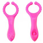 New Silicone G spot Stimulate Vibrators Dildo Nipple Clip Masturbate vibrator Adults Sex Toys For Women Men Couple