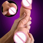 New Male Famale Masturbator Super Thick Big Condom Realistic Anal Sex Toys Penis Enlarger Sleeve Adult Dildo For Couples Dildos
