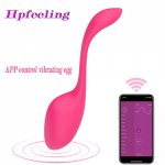 Long Distance APP Control Dildo Exercise Balls for Women with App Remote Control Multiple Modes Waterproof Silicone Vibrator