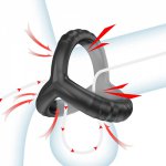Male Penis Ring For Men Delay Ejaculation Stronger Erection Cocking Rings Masturbating Sex Toys For Man Gay Adult No Vibrator