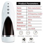 Automatic Male Masturbator Cup Realistic Tip of Tongue and Mouth Vagina Pocket Pussy Blowjob Stroker Vibrating Sex Toys for Men