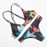 Sexy Bikini Women Beach Floral Printed Swimwear Swimsuit Bathing Suit Bikini Set Bikini 2018 maillot Bikinis Women Swimwear