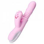 G Spot Dildo Vibrator Silicone Sex Toys For Women Heating Scalable Tongue Licking Wand Clitoris Massager SHAKI Adult Sex Shop