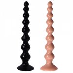 Super Long Pull Beads Anal Plug Powerful Suction Cup Silicone Dildo Female Masturbation Adult Sex Toys for Woman Man Gay