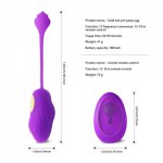 Wireless Remote Control Vibrating Bullet Egg Vibrator Sex Toys for Woman USB Recharging Clitoris Stimulator Vaginal Massage Ball
