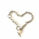 Female Adjustable Stainless Steel Hand Chain Wrist Cuffs Restraint Lock Handcuffs Manacle Adult BDSM Bondage Sex Toy for Couples
