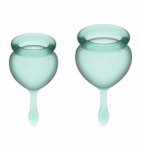 Kubeczki mestruacyjne satisfyer feel good menstrual cup set zielony | 100% oryginał| dyskretna przesyłka