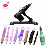 YINGYU Automatic Updated Sex Machine with 6 Different Size Balls Dildos Love Machine Gun Sex Toys for  Women Sex Products