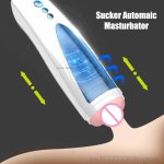 Male Masturbator with Sucker Adult Sex Toys for Men Masturbadores Power Telescopic Rotation Real Big Pussy Vagina Masturbators