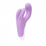 Women Double Vibration Waterproof Silicone Female Clitoris Vagina Massager G Spot Dildo Rabbit Vibrator Sex Toys for Women