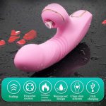 Clit Sucker Vibrator G Spot Dildo Thrusting Vibrator Clitoris Stimulator Magic Wand Nipple Sucking Vibrator For Women Adult Toy