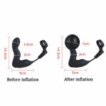 Huge Inflatable Vibrating Butt Plug For Men Prostate Massager Wireless Remote Control Anal Expansion Vibrator Sex Toys For Gay