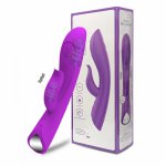 Double G-spot Slapping Vibrator Female Masturbation Massage AV Stick Masturbation Massage Vibrator Fidget Sex Toys For Women