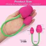 Powerful Rose Sucking Vibrator for women with Love Egg Nipple Clit Sucker Clitoris Stimulation Goods Sex Toys for Adults 18