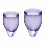 Kubeczki menstruacyjne feel confident menstrual cup set fioletowy