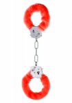 metalowe kajdanki z czerwonym futerkiem | 100% dyskrecji | bezpieczne zakupy