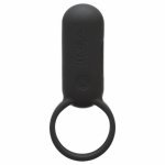 Pierścień wibrujący na członka - Tenga Smart Vibe Ring  Czarny