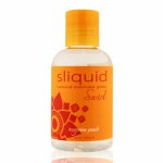 Sliquid, Smakowy środek nawilżający - Sliquid Naturals Swirl Lubricant 125 ml Mandarynka i Brzoskwinia