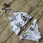 Tengweng 2018 New sexy Print Brazilian Bikini set Crochet Women Swimwear Polka dots Swimsuit Cheap Female Bathing suit