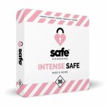 prezerwatywy safe - condoms prążkowane z wypustkami (1 op./ 36szt.) | 100% oryginał| dyskretna przesyłka