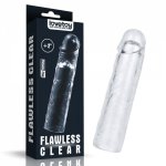 nakładka na penisa flawless clear penis sleeve (+5cm) | 100% oryginał| dyskretna przesyłka