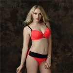 2017 Hot New Summer Dress European Amerian Russian Style Sexy Bikini Set Swimwear Women Push Up Swimming Suit Plus Size Bra