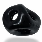 oxballs - pierścień erekcyjny na penisa z 3 otworami tri-sport xl