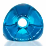 oxballs - pierścień erekcyjny na penisa z 3 otworami tri-sport xl niebieski