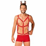 obsessive - seksowny kostium renifera dla mężczyzn mr reindy l/xl
