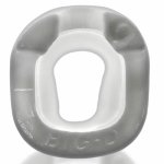 oxballs - pierścień erekcyjny na penisa i jądra biały big-d