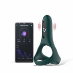 magic motion - pierścień na penisa ze stymulacją kobiety i aplikacją zielony rise smart