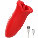 Stymulator Mia Sicilia Wibracje i Podgryzanie SIlikon USB Czerwony
