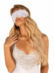 Bielizna-Amor Blanco maska na oczy biała O/S | 100% ORYGINAŁ| DYSKRETNA PRZESYŁKA