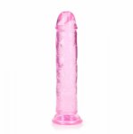 Prosty Penis na Przyssawce RealRock 20cm Różowy | 100% ORYGINAŁ| DYSKRETNA PRZESYŁKA