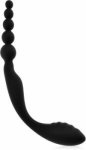 Elastyczna sonda waginalno-analna dwustronne dildo g-spot z kuleczkami do pieszczot - 78358939