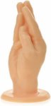 Realistyczna duża dłoń ręka do fistingu dildo na mocnej przyssawce - 75548690