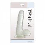 Dildo-JELLY DILDO REAL RAPTURE CLEAR 8