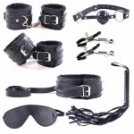Sex Tools Shop Sex Products 7 pcs/set Role Play Leather Adult Sexy Sex Toys bdsm Fetish Bondage Harness Kit  Sextoys For Couples