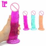 YUELV 20*4CM Realistic Dildo For Beginners Flexible Penis With Suction Cup G-spot Stimulate Fake Penis Sex Products For Women