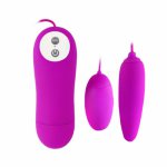 Dingye Silicone Waterproof Wired Double Vibrating Eggs Vibrator Massager Sex Toys Vaginal Anal Women Masturbation Orgasm