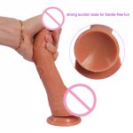 Silicone 8.27 inch Realistic Dildo Suction Cup Silicone Penis huge dildos o71127