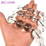 3sizes/lot Glass Anal Beads Plug Crystal Vaginal Anal Masturbator Balls Butt Plug Anal Sex Toys for Women Gay Adult Sex Products
