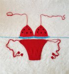 Sexy bikini watermelon hand crochet ladies swimwear two pieces swimsuit for women sling push up bathing suit swim wear bikinis