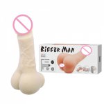 Baile, Baile Bigger Man Realistic Dildo Penis Enlargment Sleeve Gay Men's Ass Anal Sex Masturbator For Couples,Unisex Sexy Toys
